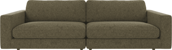 3-personers sofa Rowico Duncan Brenda i varm grøn polyester 258Ã103Ã78 cm